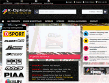 Tablet Screenshot of k-options.com
